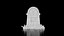 Stylized Cartoon Skeleton Character with Tombstone