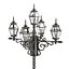 3d model set of old street lamps and clocks