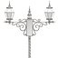 3d model set of old street lamps and clocks