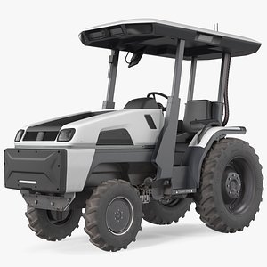 3D Self Driving Electric Tractor Dusty