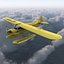 Light Aircraft Piper J 3 Seaplane Rigged Yellow 2