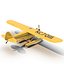 Light Aircraft Piper J 3 Seaplane Rigged Yellow 2