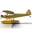 Light Aircraft Piper J 3 Seaplane Rigged Yellow 2