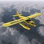 Light Aircraft Piper J 3 Seaplane Rigged Yellow 2