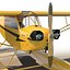 Light Aircraft Piper J 3 Seaplane Rigged Yellow 2