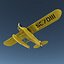 Light Aircraft Piper J 3 Seaplane Rigged Yellow 2