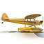 Light Aircraft Piper J 3 Seaplane Rigged Yellow 2