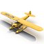Light Aircraft Piper J 3 Seaplane Rigged Yellow 2