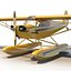 Light Aircraft Piper J 3 Seaplane Rigged Yellow 2