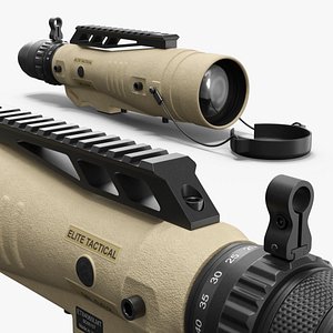 Bushnell Elite Tactical LMSS2 Spotting Scope Desert Tan