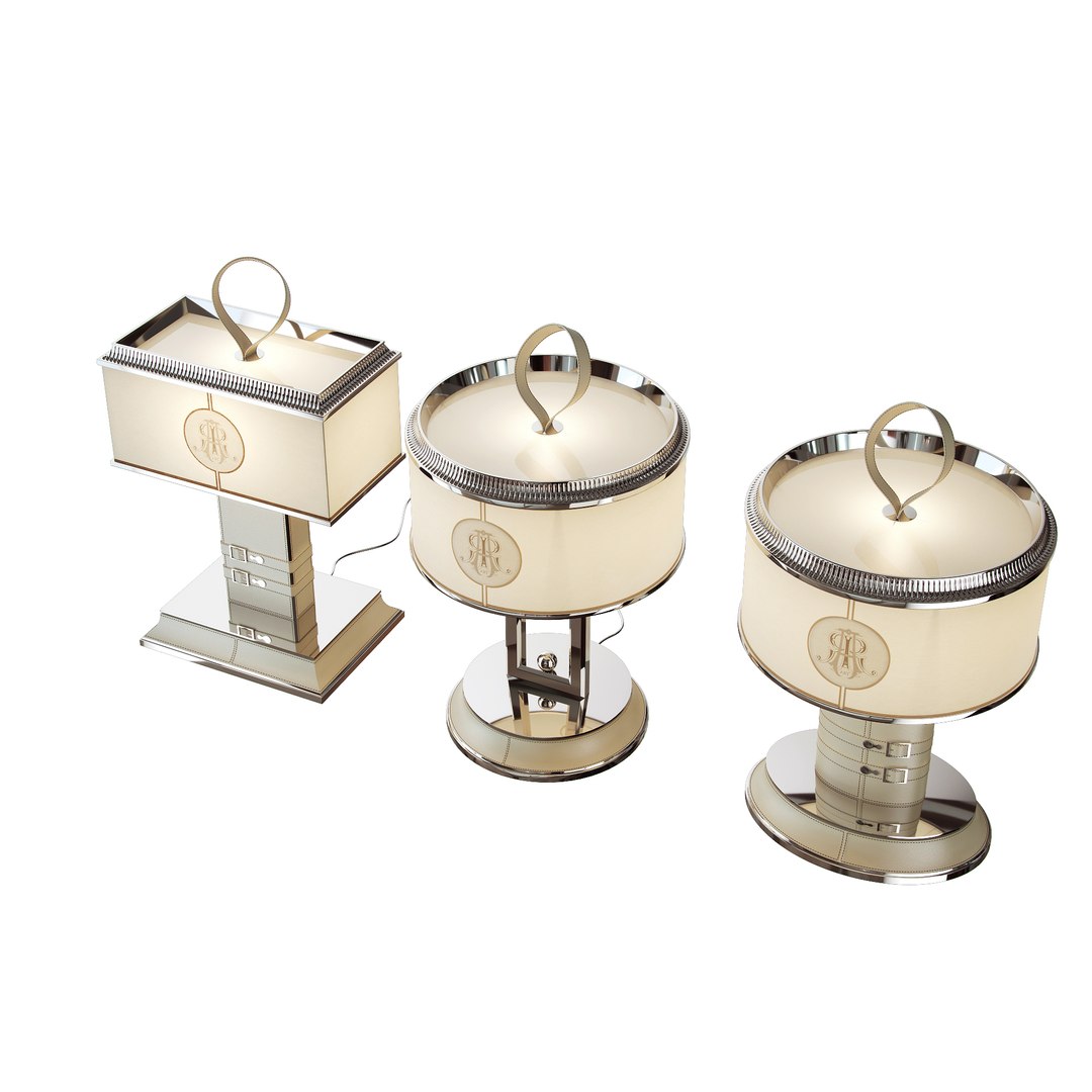 3d Table Lamp Art Edge Model