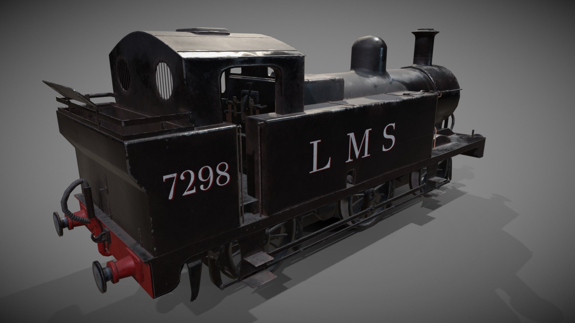 3D Low poly Jinty steam Engine model - TurboSquid 1737367