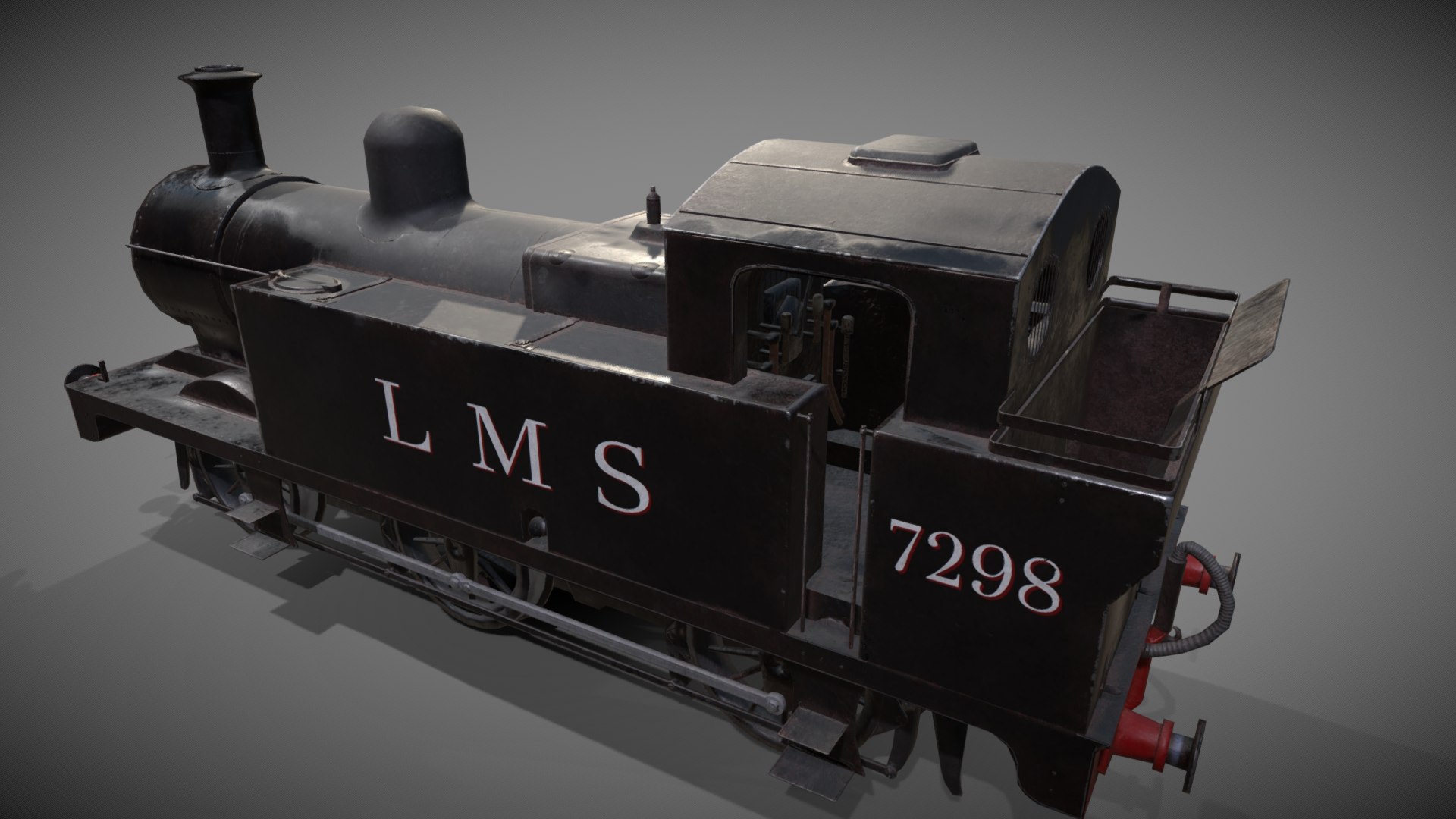 3D Low poly Jinty steam Engine model - TurboSquid 1737367