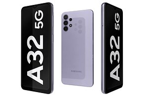 Samsung Galaxy A32 5G Awesome Violet Low Poly 3D