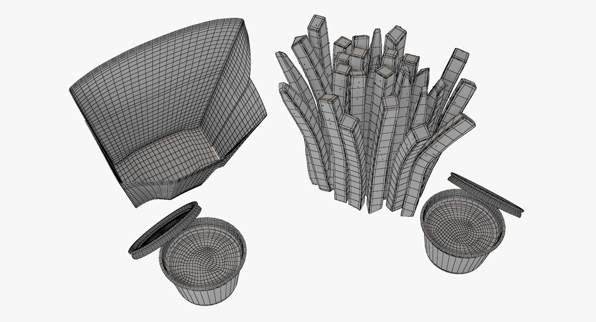 french fries 3D model https://p.turbosquid.com/ts-thumb/5f/FFlPRl/hkcfNmlF/fries01wireframe/jpg/1536169804/1920x1080/fit_q87/0616e42b64533c1b0f2b2308da2a008b40bc1348/fries01wireframe.jpg