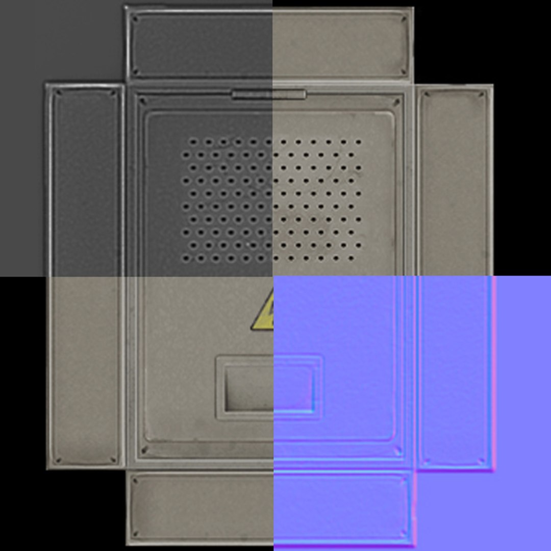 Utility box 09 3D model - TurboSquid 1159477