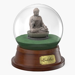 Souvenir Buddha in Glass Globe
