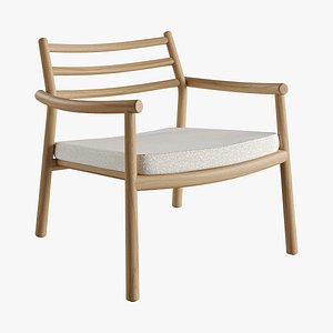 UKIYO Lounge Chair by TRIBU 3D model