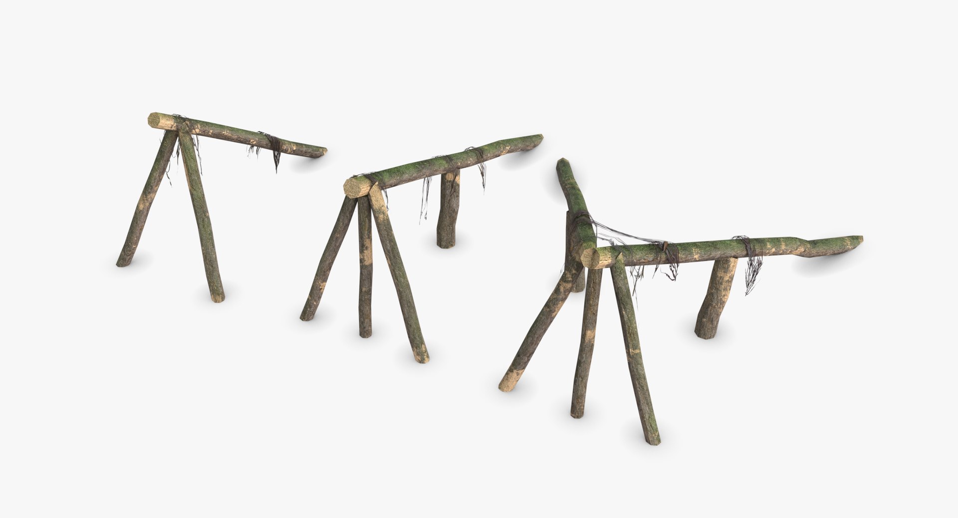 3D logs ramps wwii german TurboSquid 1421115