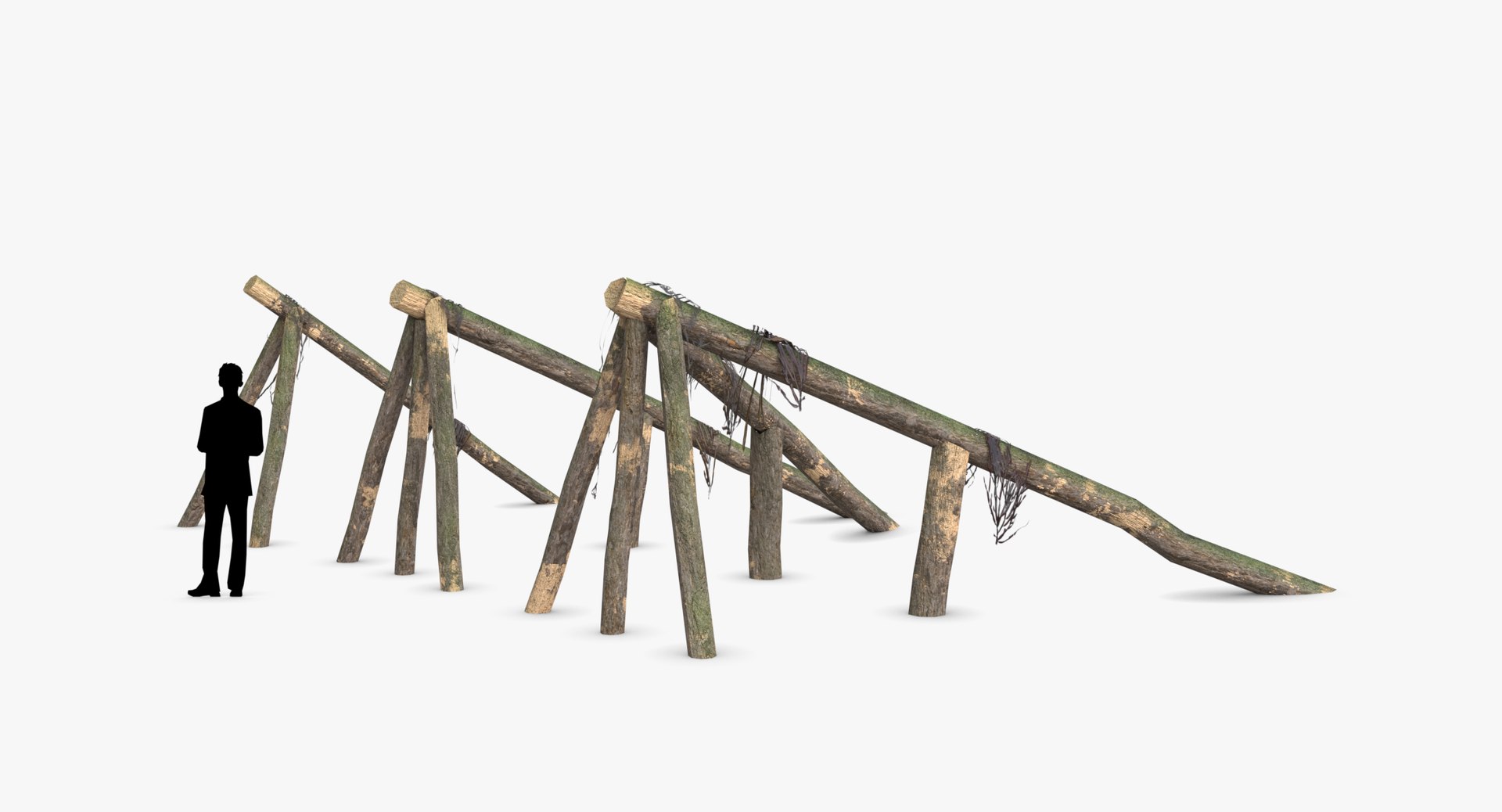 3D Logs Ramps Wwii German TurboSquid 1421115