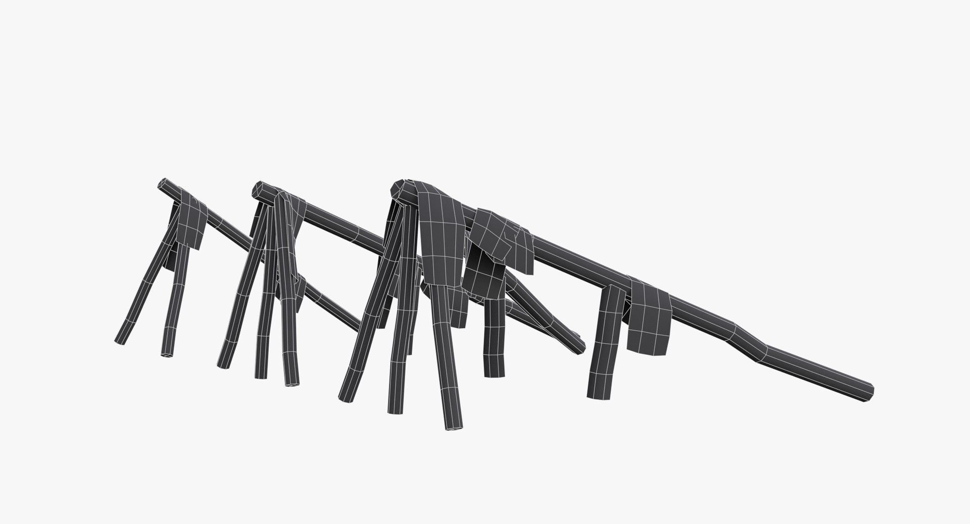 3D logs ramps wwii german - TurboSquid 1421115