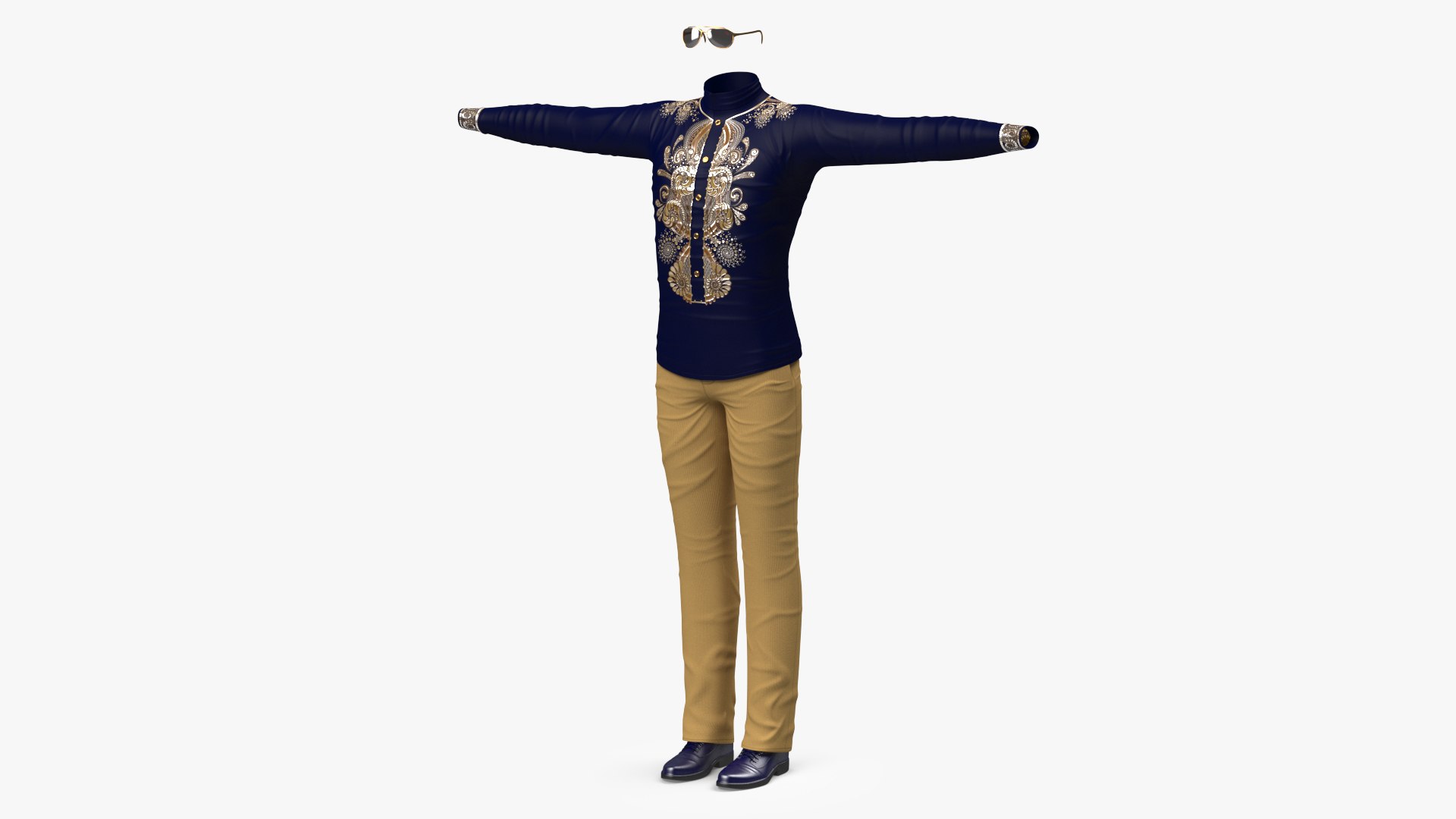 Fashionable Style Clothes 3D model preview