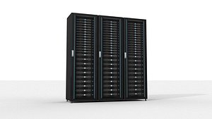 3D model 42U Server Rack Cabinets