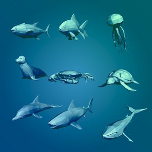 3D Sea Animals