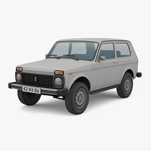 Soviet Lada Niva White