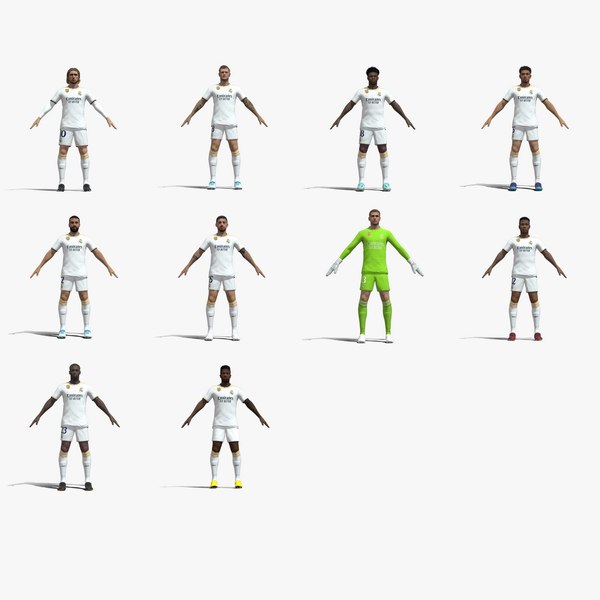 Real Madrid Squad 23-24 10 players model