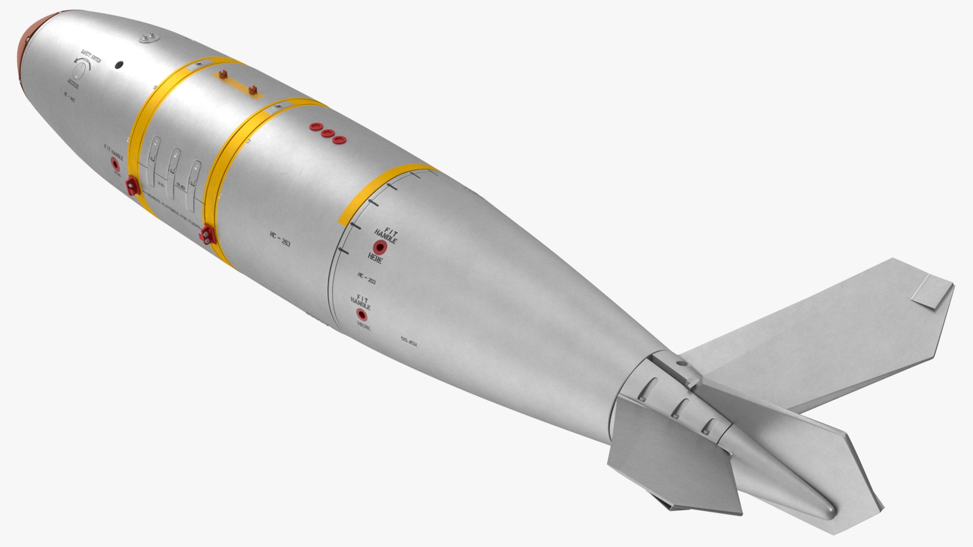 Mark 7 Thor Tactical Nuclear Bomb model - TurboSquid 2040286