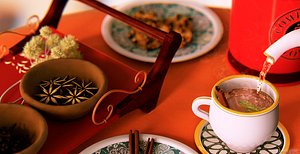 tea cookies table c4d