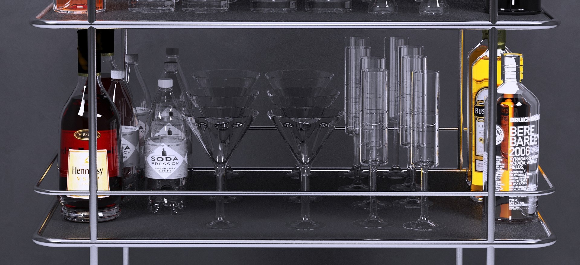 Bottle Alcohol Model - TurboSquid 1262445