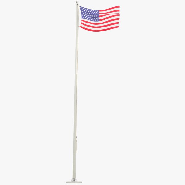 American Flag V7 3D