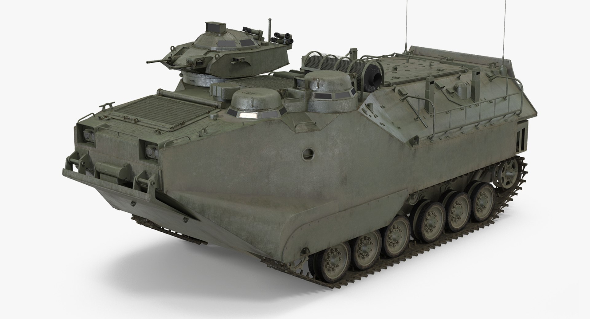Assault Amphibious Vehicle AAV7 3D model preview