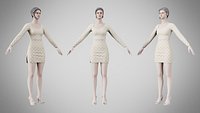 Dress 54 Citrine White