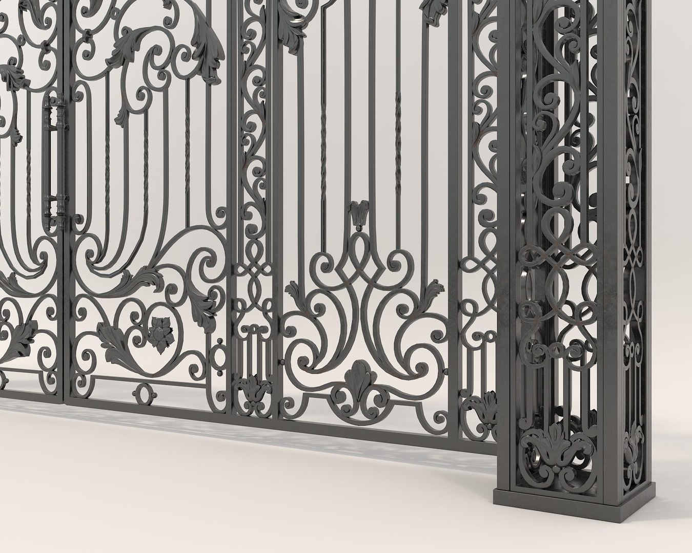 Classic European Style Mansion Gate 6 3D Model - TurboSquid 2273604