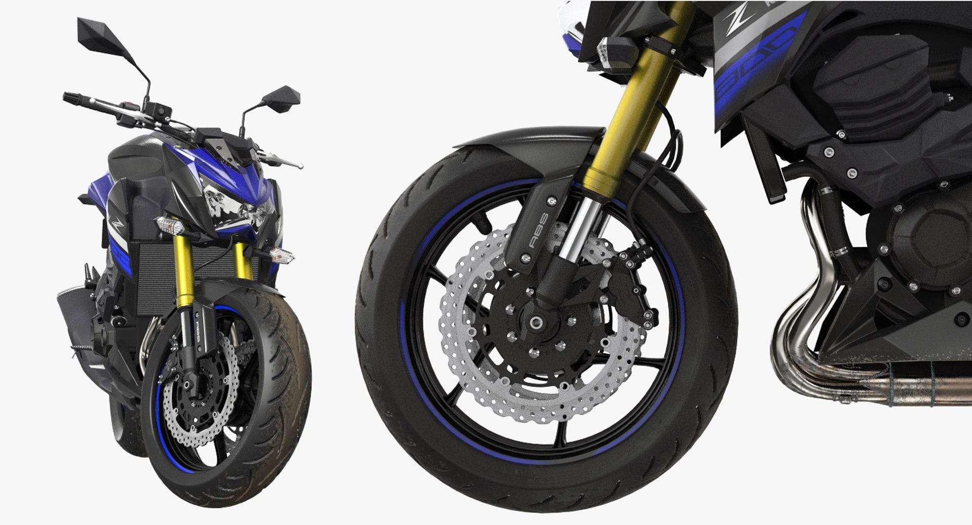 3D Standard Motorcycle Kawasaki Z800 - TurboSquid 1163489
