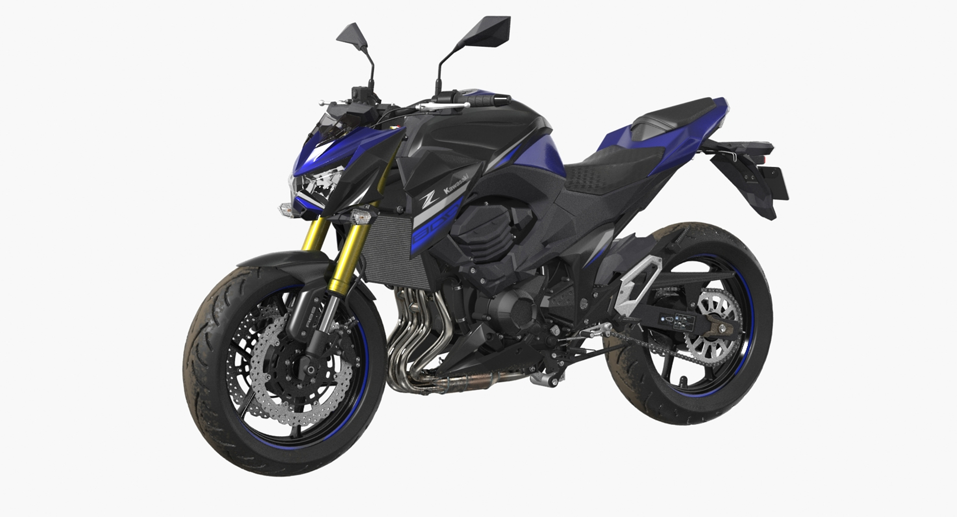 3D Standard Motorcycle Kawasaki Z800 - TurboSquid 1163489