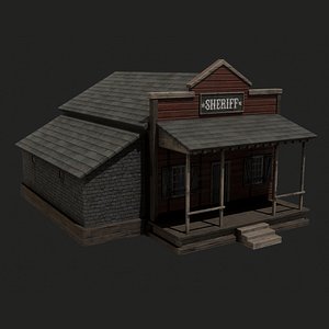 3D model old west sheriff s