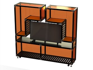 Aluminium Storage with TV Stand model