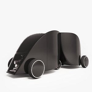 Futuristic car concept 3D model