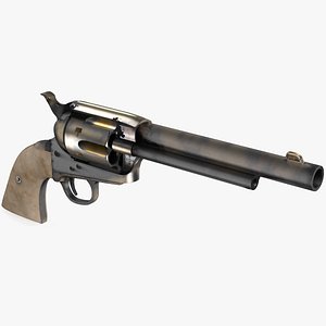 Western Revolver 3D model