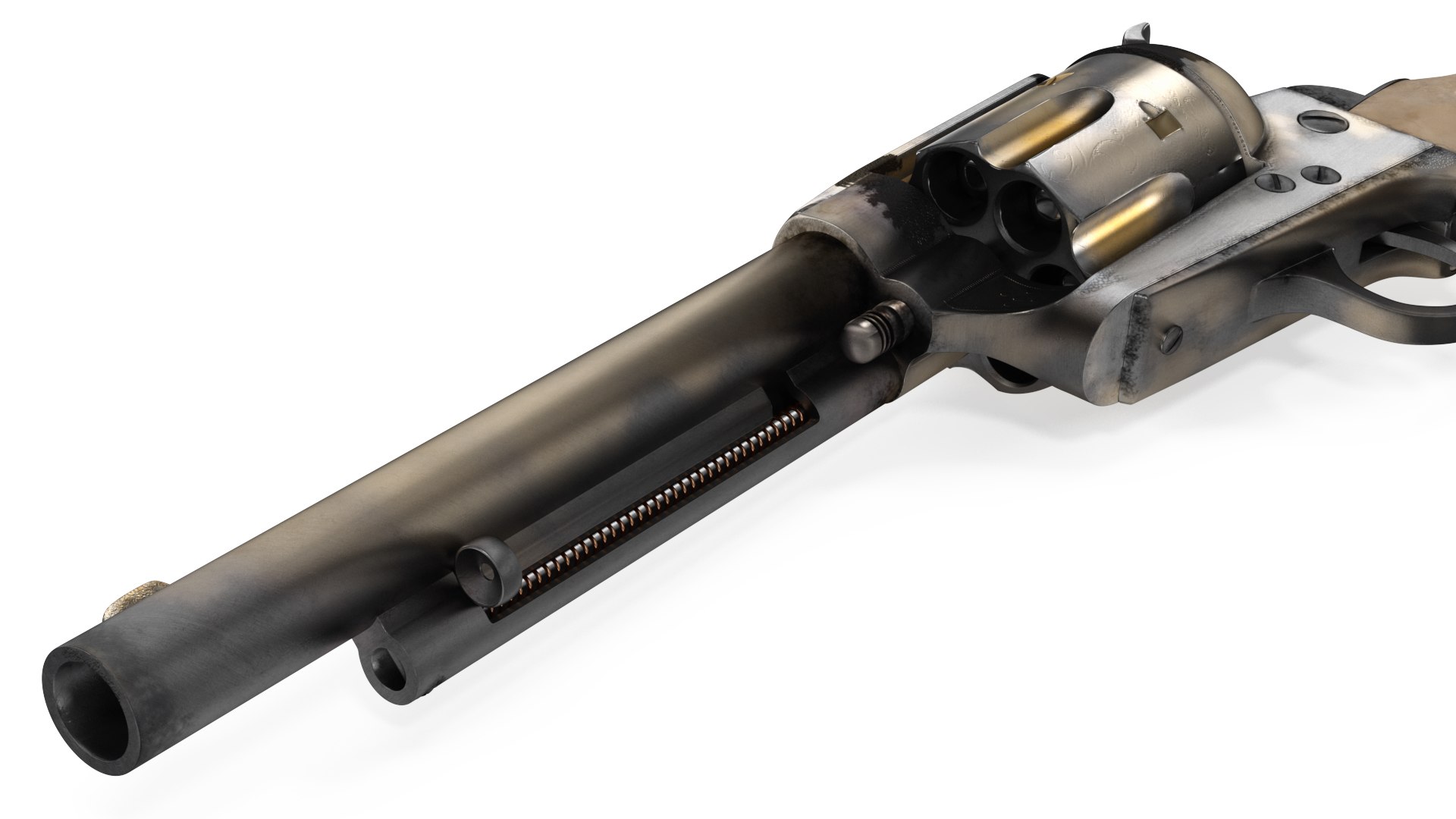 Western Revolver 3D model https://p.turbosquid.com/ts-thumb/5g/NEUOoq/r4/westernrevolverc4dmodel008/jpg/1700697061/1920x1080/fit_q87/16fe3f21c68f839783b0fc52f5409c0c692b42af/westernrevolverc4dmodel008.jpg