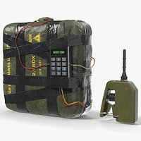 C4 Explosive Bomb with Detonator Game Ready