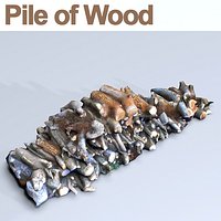 Pile of wood HD