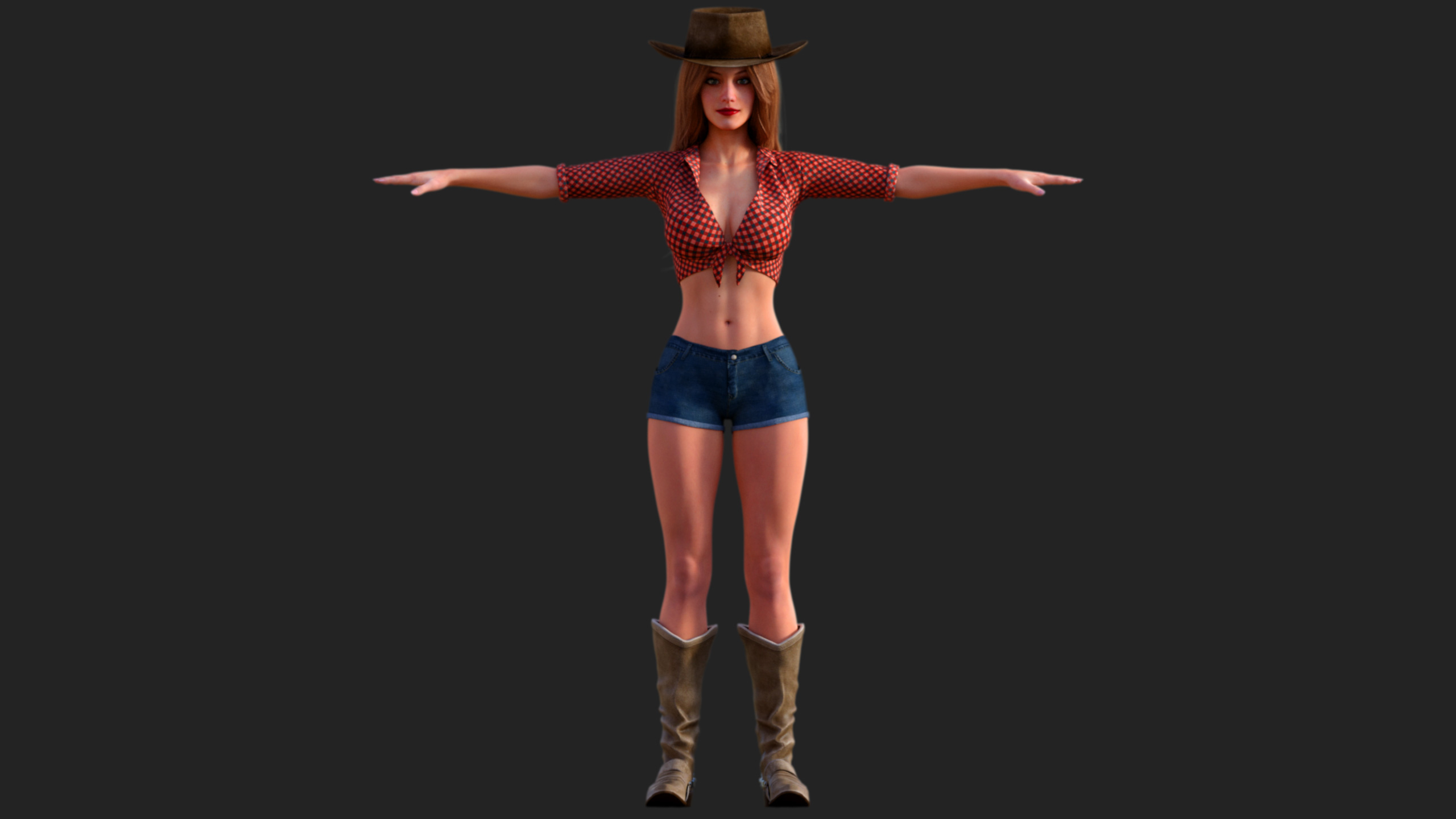 Cowgirl 3d Model Turbosquid 1906073 5361