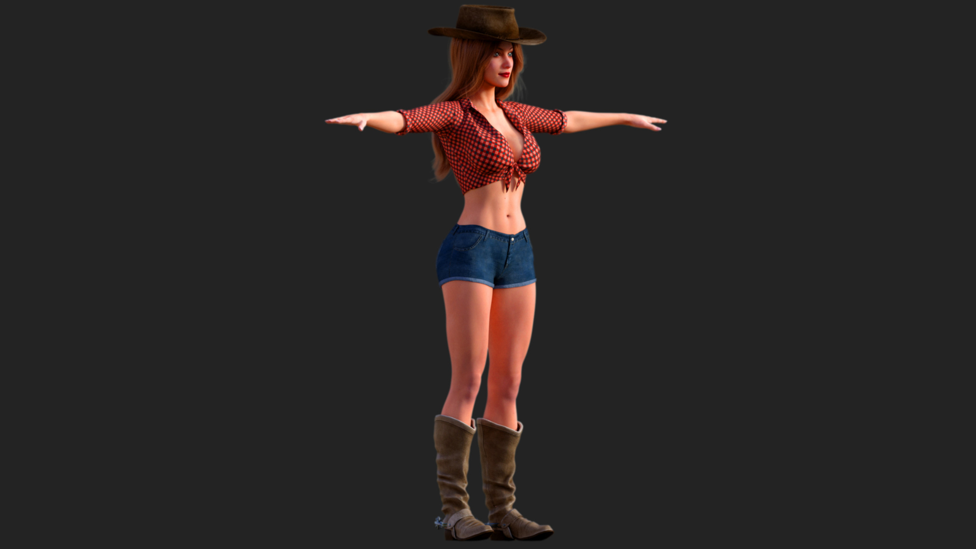 Modelo 3d Cowgirl Turbosquid 1906073