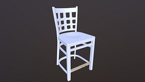 3D Wooden Chair model