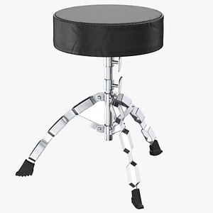 3D Drum Throne Stool Round Seat